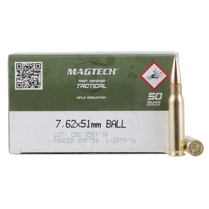 Magtech Target 7.62x51mm NATO 147 gr Full Metal Jacket (FMJ) 50 Per Box