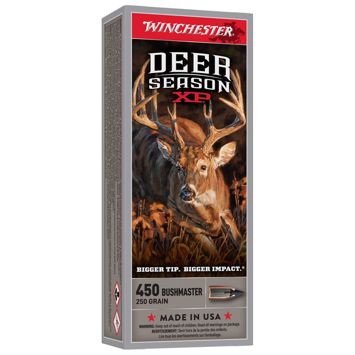 Winchester Deer Season XP .450 Bushmaster 250 gr Extreme Point 20 Per Box