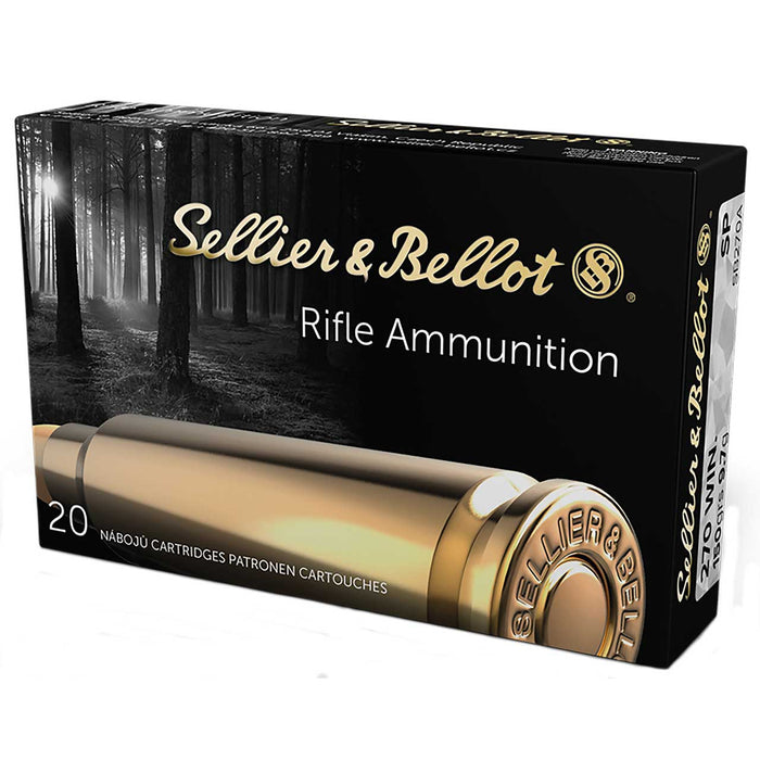 Sellier & Bellot Rifle .270 Win 150 gr Soft Point (SP) 20 Per Box