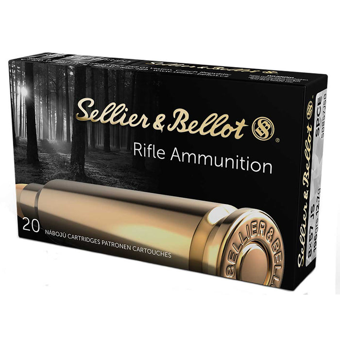 Sellier & Bellot Rifle 8mm Mauser 196 gr Soft Point Cut-Through Edge (SPCE) 20 Per Box