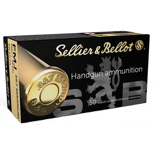Sellier & Bellot Handgun .357 Mag 158 gr Full Metal Jacket (FMJ) 50 Per Box