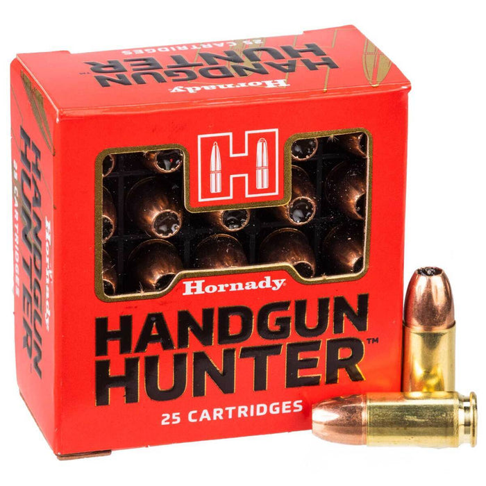 Hornady 9mm Luger +P 115 gr Handgun Hunter MonoFlex Ammunition - 25 Round Box