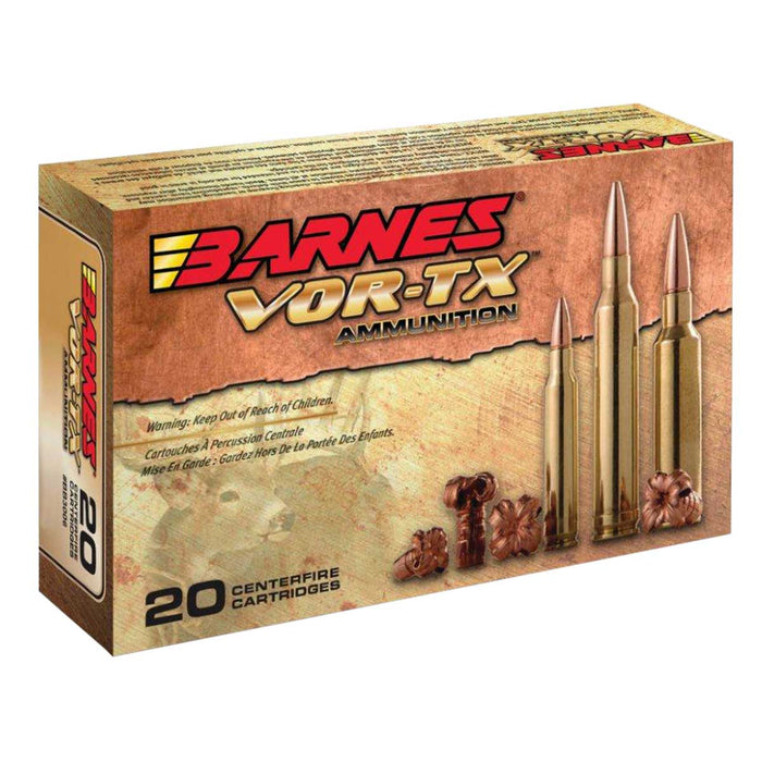 Barnes .450 Bushmaster 250 gr VOR-TX  Barnes Tipped TSX Flat Base Ammunition - 20 Round Box