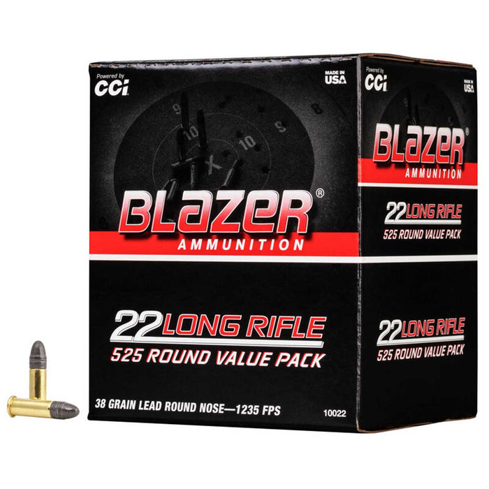 CCI Blazer Value Pack .22 LR 38 gr Lead Round Nose (LRN) 525 Per Box