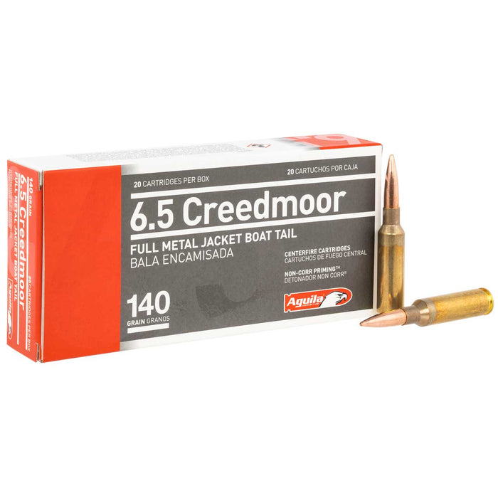 Aguila 6.5 Creedmoor 140 gr Target & Range Rifle FMJ Ammunition - 20 Round Box