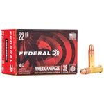 Federal American Eagle Suppressor .22 LR 38 Gr Jacketed Hollow Point (JHP) 40 Per Box
