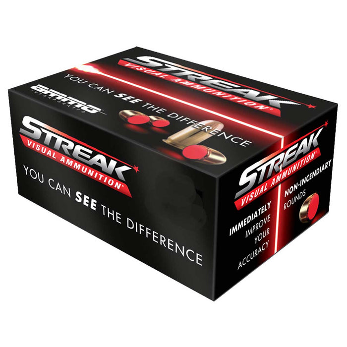 Ammo Inc Streak Visual (RED) 9mm Luger 115 gr Total Metal Case (TMC) 50 Per Box