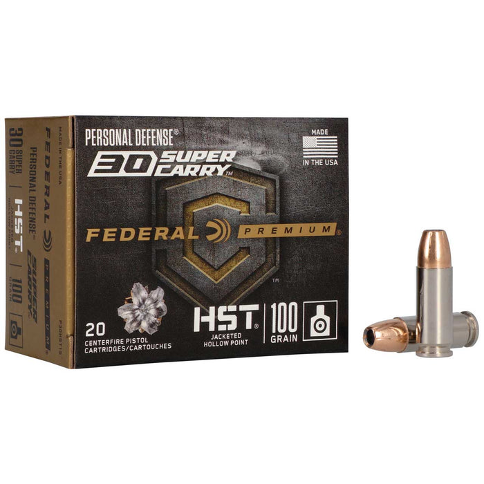 Federal Personal Defense .30 Super Carry 103 gr Punch Hollow Point 20 Per Box