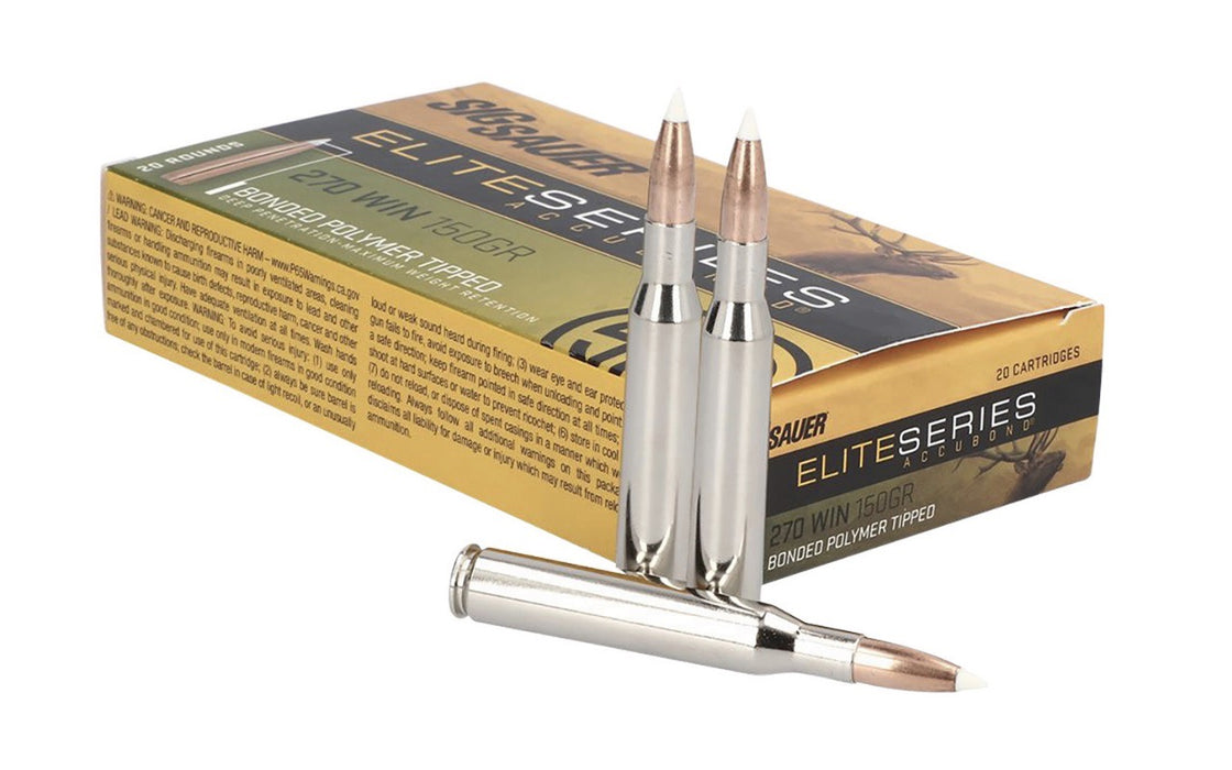 Sig Sauer .270 Win 150 gr Elite Hunting Nosler AccuBond Ammunition - 20 Round Box