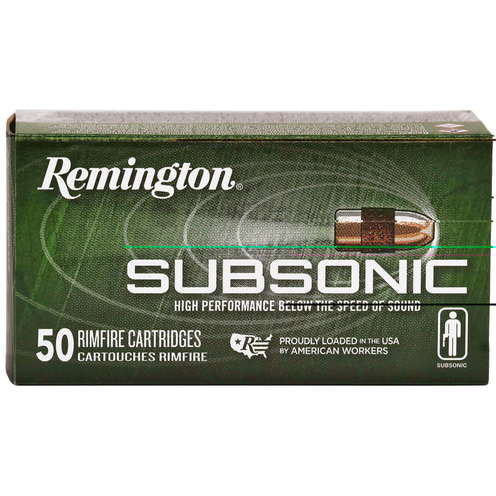 Remington Ammunition Subsonic Rimfire .22 LR 40 gr Plated Hollow Point 50 Per Box