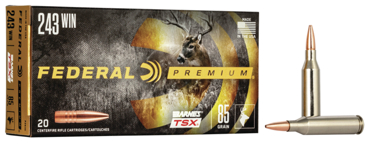 Federal .243 Win 85gr Premium Barnes Triple-Shock X Ammunition - 20 Round Box