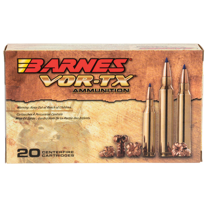 Barnes Bullets VOR-TX .300 Win Mag 165 gr Tipped TSX Boat-Tail 20 Per Box