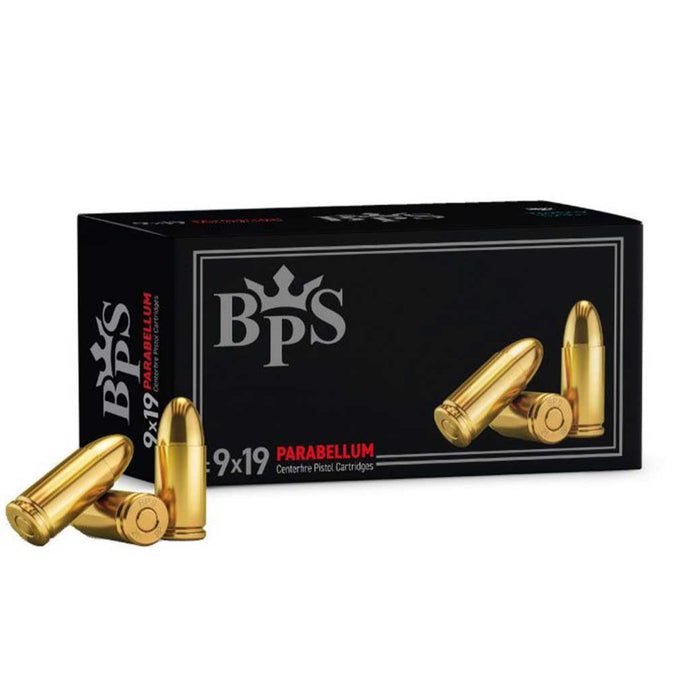 BPS 9mm Luger 124gr FMJ Ammunition 50 Per Box