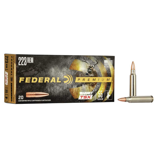 Federal Premium Hunting .223 Rem 55 gr Barnes TSX 20 Per Box