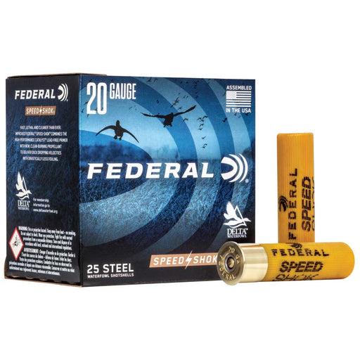 Federal Speed-Shok 20 Gauge 3" 7/8 oz 3 Shot 25 Per Box