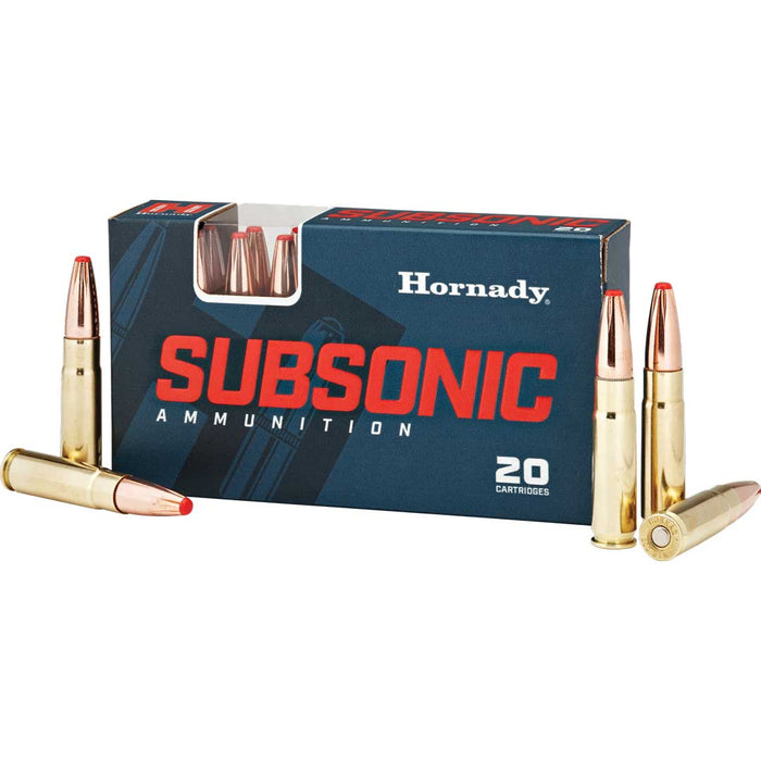 Hornady Subsonic Hunting .300 Blackout 190 gr Sub-X (SX) 20 Per Box