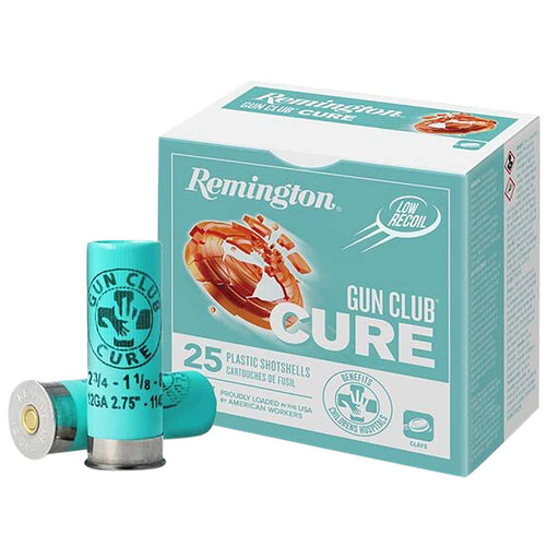 Remington Ammunition Gun Club Cure 12 Gauge 2.75" 1 1/8 oz 8 Shot 25 Per Box