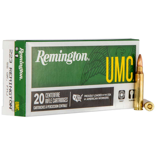 Remington Ammunition UMC .223 Rem 55 gr Full Metal Jacket (FMJ) 20 Per Box