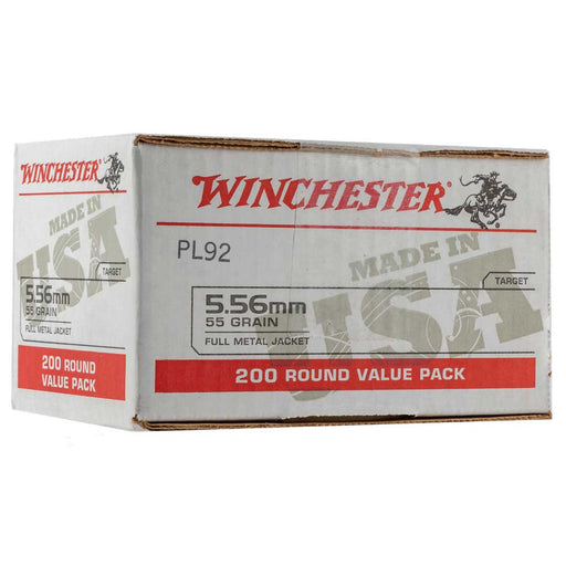 Winchester USA 5.56x45mm NATO 55 gr Full Metal Jacket (FMJ) 200 Per Box