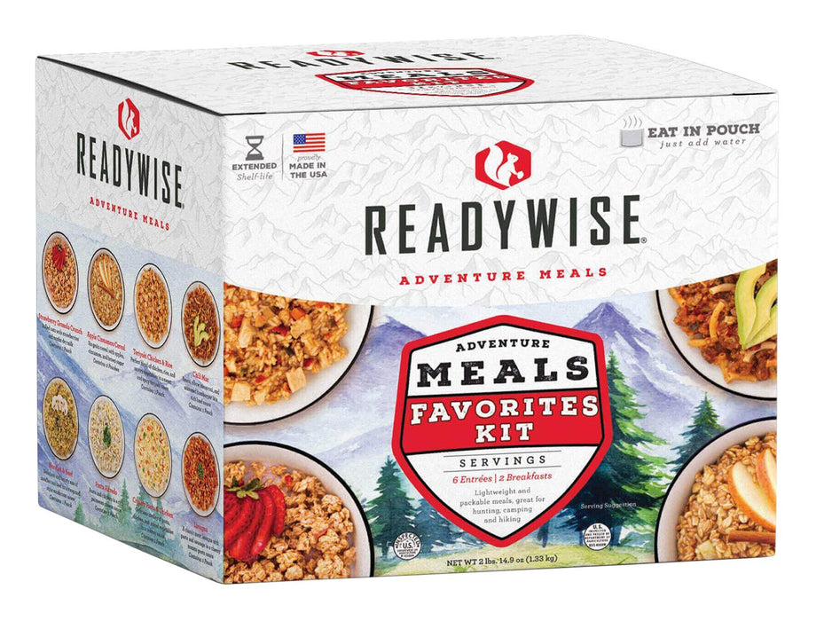 ReadyWise 72 Hour Camping Favorites Freeze Dried Food Kit - 9 Pack Case
