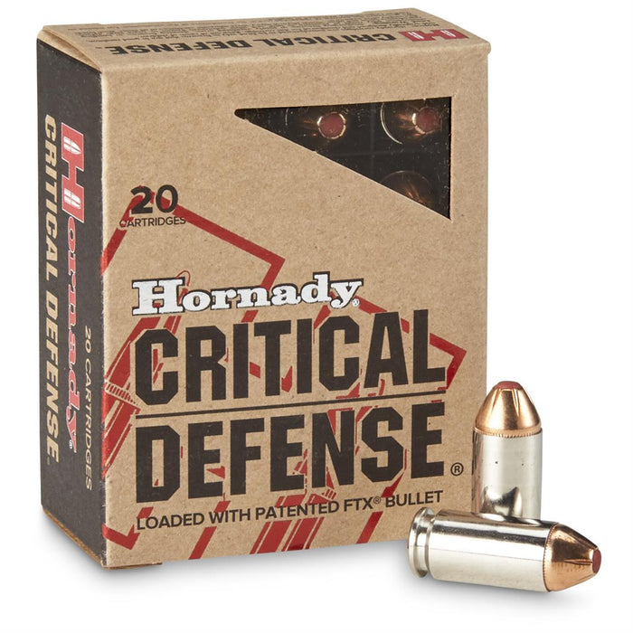 Hornady .40 S&W 165gr Critical Defense FTX Ammunition - 20 Round Box