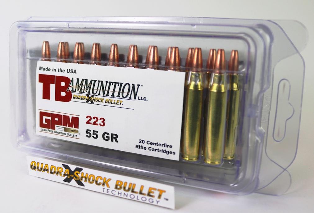TB Ammunition: .223 GPM ft. Quadra-Shock™  Technology