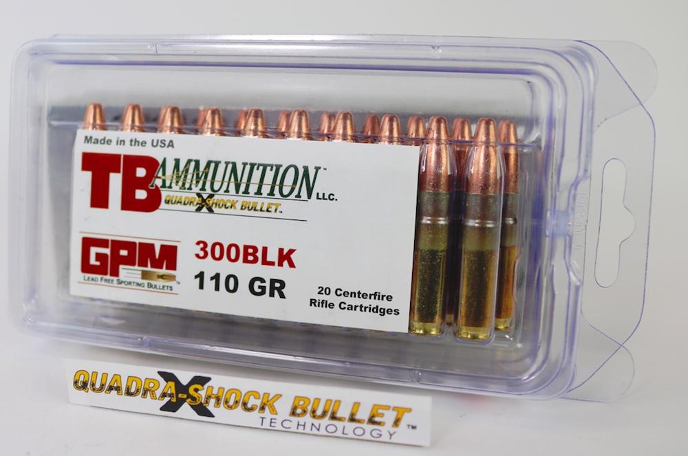 TB Ammunition: 300BLK GPM ft. Quadra-Shock™  Technology