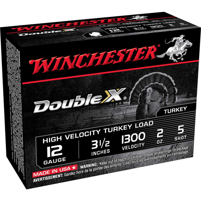 Winchester Ammo Double X High Velocity Turkey 12 Gauge 3.50" 2 oz 5 Shot 10 Per Box