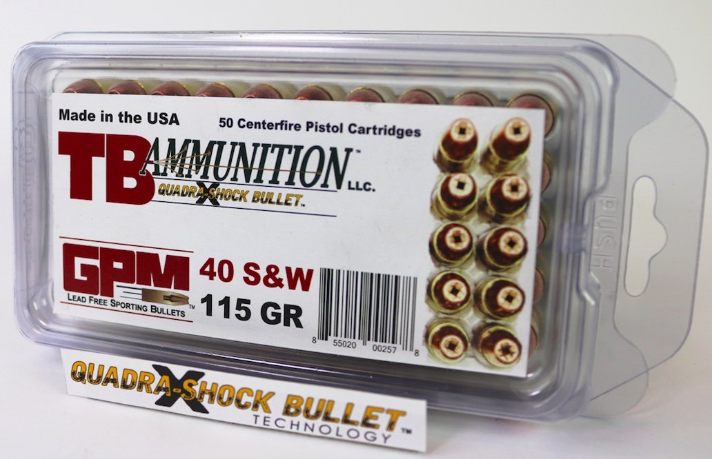 TB Ammunition: 40 S&W GPM ft. Quadra-Shock™  Technology