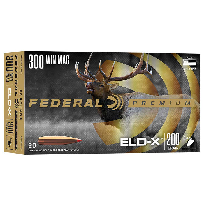 Federal Premium ELD-X .300 Win Mag 200 gr Extremely Low Drag-eXpanding (ELD-X) 20 Per Box