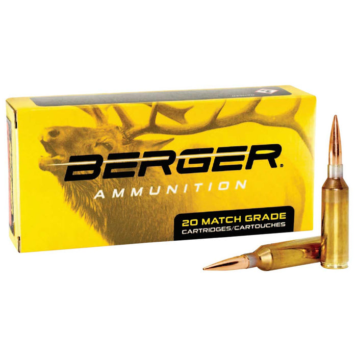 Berger Bullets Target Rifle 6.5 PRC 156 gr Hybrid Hunting Ammunition 20 Per Box