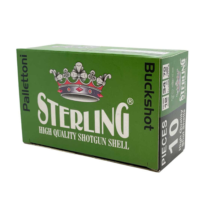 Sterling 12 Gauge 2-3/4" 1-3/16oz Big Game 00 Buck 9 Pellets - 10 Round Box