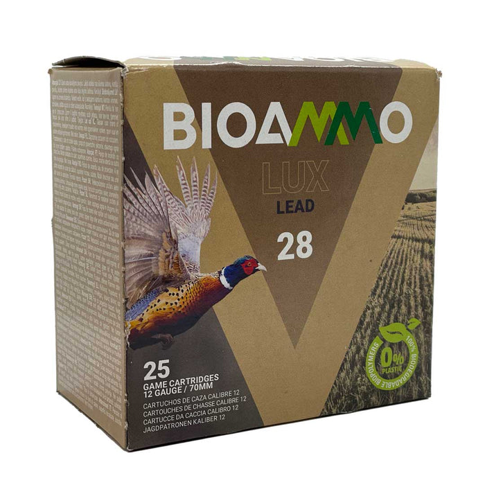 BioAmmo 12 Gauge LUX Hunt Lead #7 28G 1oz Ammunition - 25 Round Box (New Product)