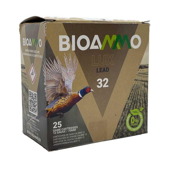BioAmmo 12 Gauge LUX Hunt #9 32G 1-1/8oz Ammunition - 25 Round Box (New Product)