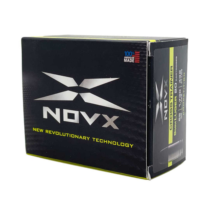 Novx 9mm Luger 65gr Cross Trainer Ammunition - 20 Round Box (New Product)