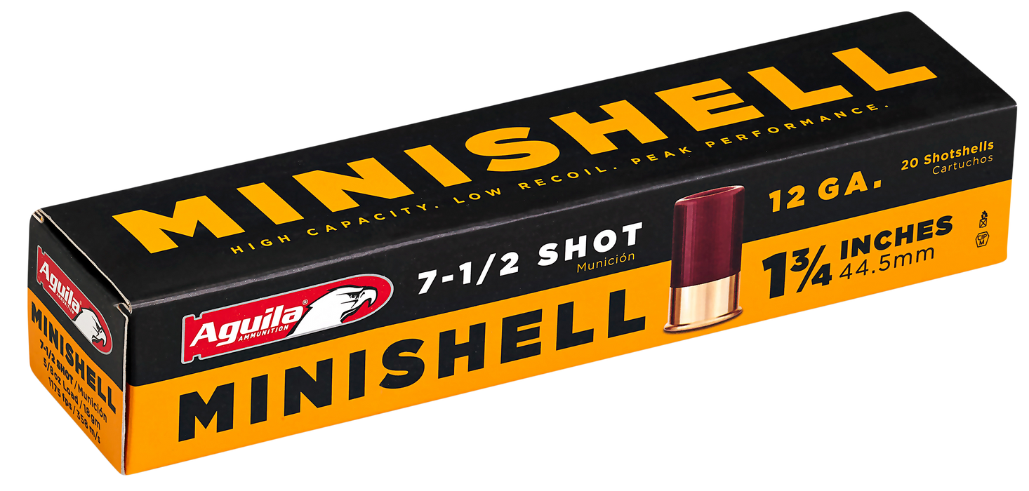 Aguila Minishell Target 12 Gauge 1.75" 5/8 oz 7.5 Shot 20 Per Box