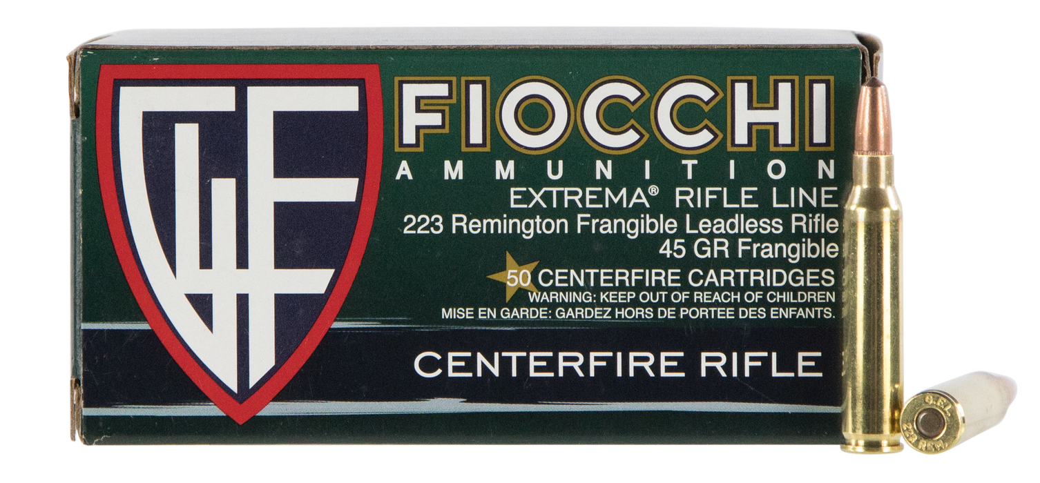 Fiocchi Extrema .223 Rem 45 gr Lead Free Frangible 50 Per Box