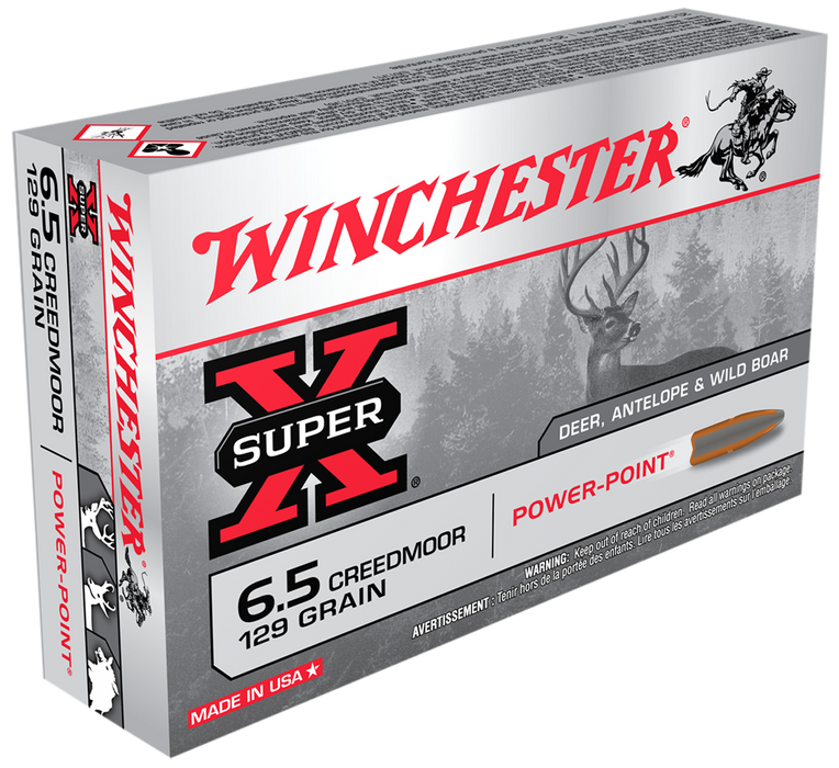 Winchester Super X 6.5 Creedmoor 129 gr Power-Point (PP) 20 Per Box
