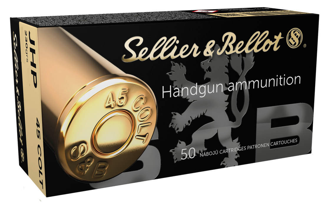 Sellier & Bellot .45 Colt (LC) 230 gr Jacketed Hollow Point (JHP) 50 Per Box