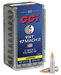 CCI Varmint Rimfire .17 HM2 17 gr Varmint Tipped 50 Per Box