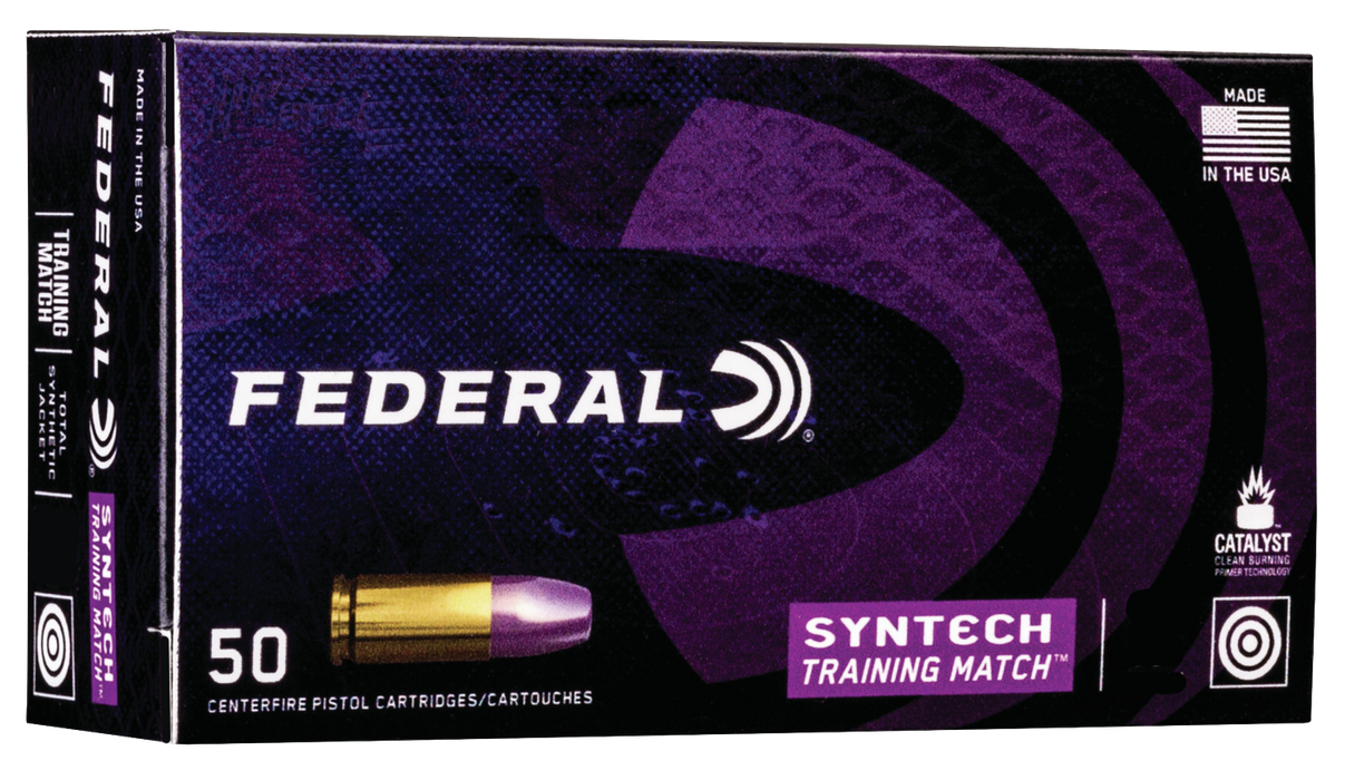 Federal Syntech Training Match 9mm Luger 124 gr Total Syntech Jacket Flat Nose (TSF) 50 Per