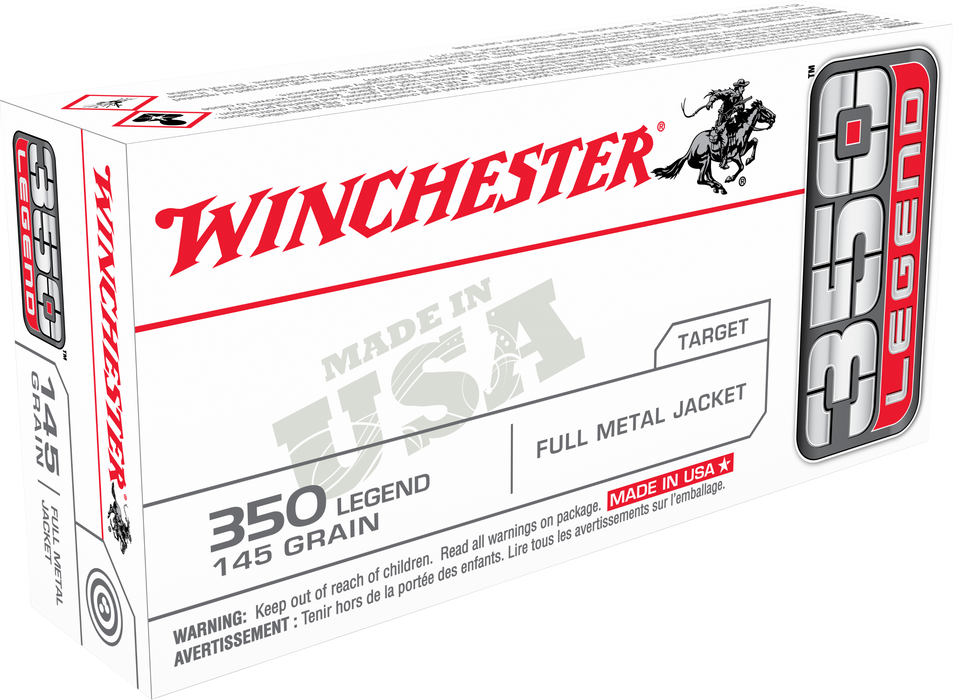 Winchester Ammo USA .350 Legend 145 gr Full Metal Jacket (FMJ) 20 Per Box