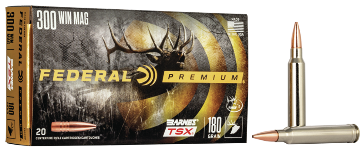 Federal Premium Hunting .300 Win Mag 180 gr Barnes TSX 20 Per Box
