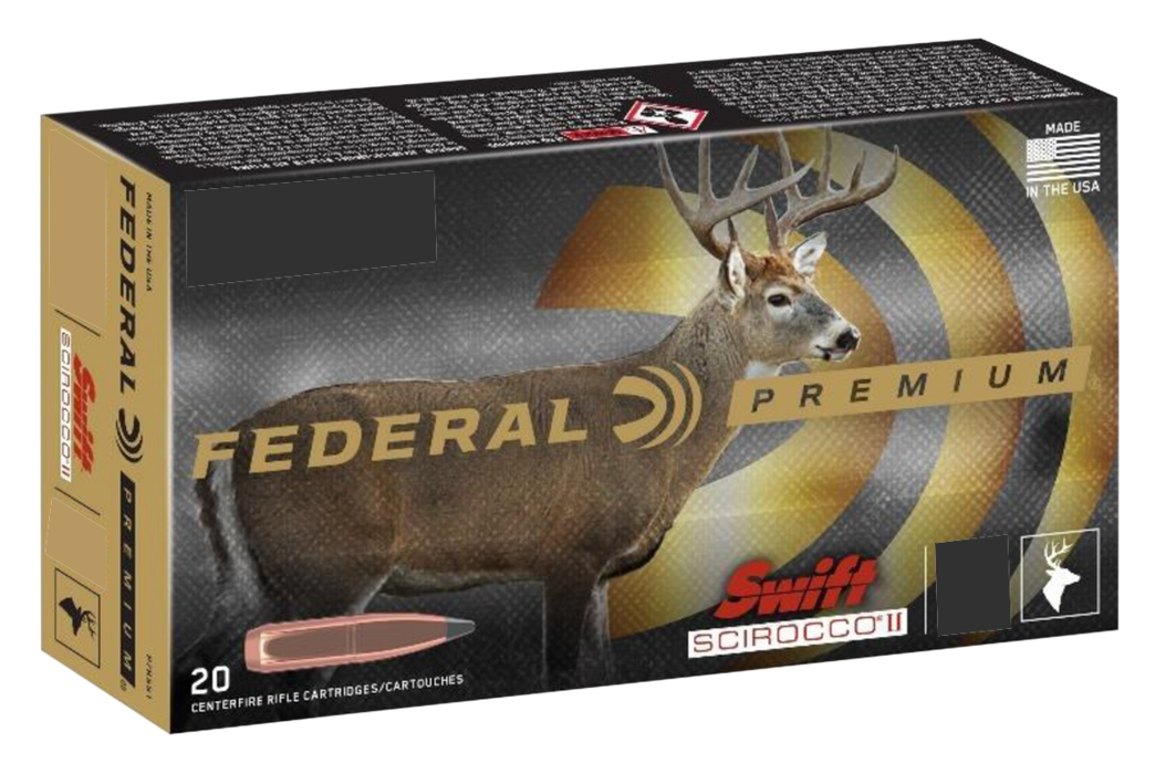 Federal Premium Hunting .308 Win 165 gr Swift Scirocco II 20 Per Box