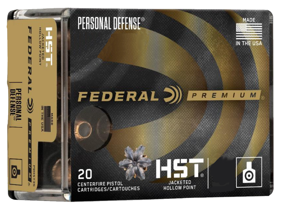 Federal Premium Personal Defense .357 Sig 125 gr HST Jacketed Hollow Point 20 Per Box