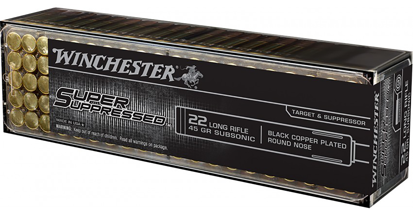 Winchester Super Suppressed .22 LR 40 gr Lead Hollow Point (LHP) 100 Per Box