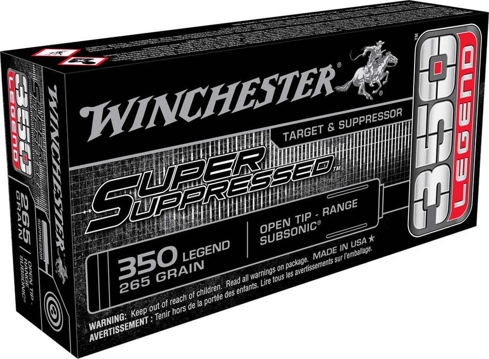 Winchester Ammo Super Suppressed .350 Legend 225 gr Open Tip Range 20 Per Box