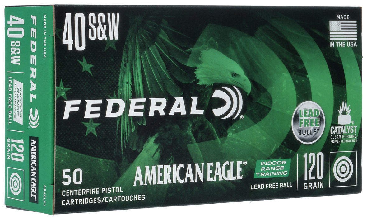 Federal American Eagle IRT Training .40 S&W 120 gr Lead-Free IRT 50 Per Box
