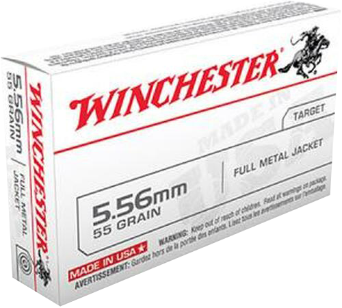 Winchester USA M193 Lake City 5.56x45mm NATO 55 gr Full Metal Jacket (FMJ) 20 Per Box