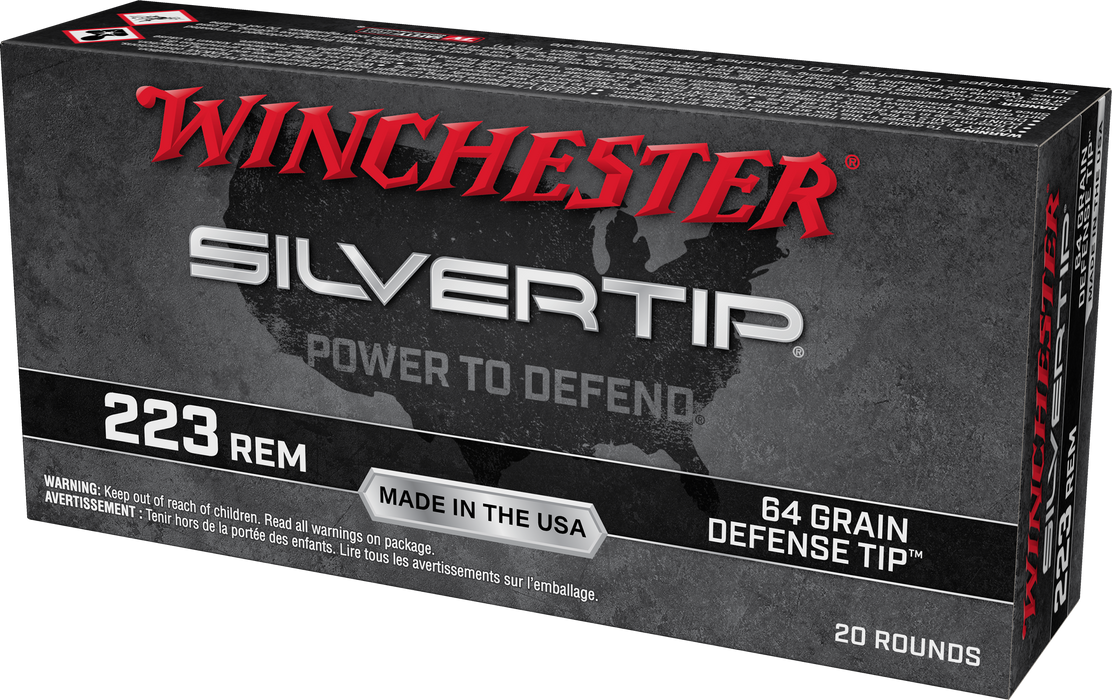 Winchester Silvertip Defense .223 Rem 64 gr Defense Tip 20 Per Box